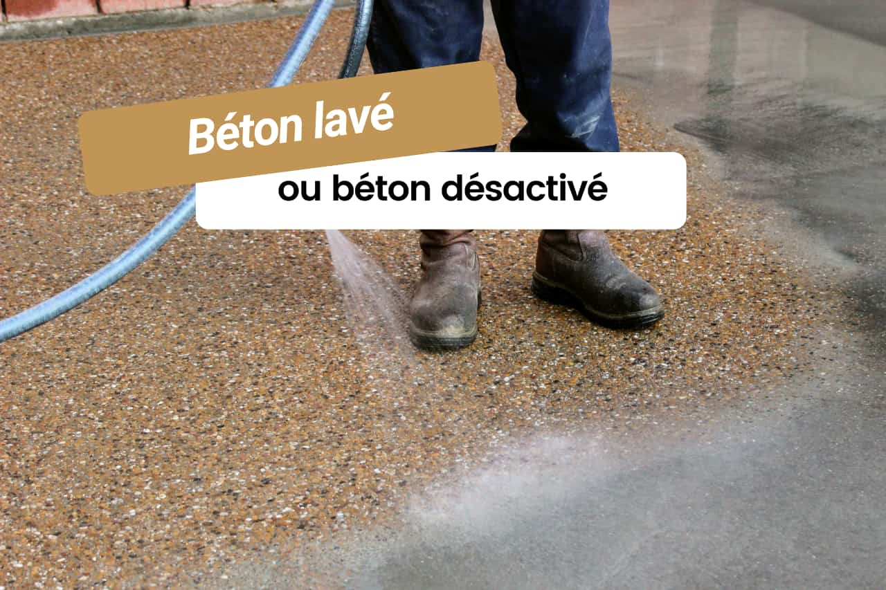 Le béton lavé ou béton désactivé