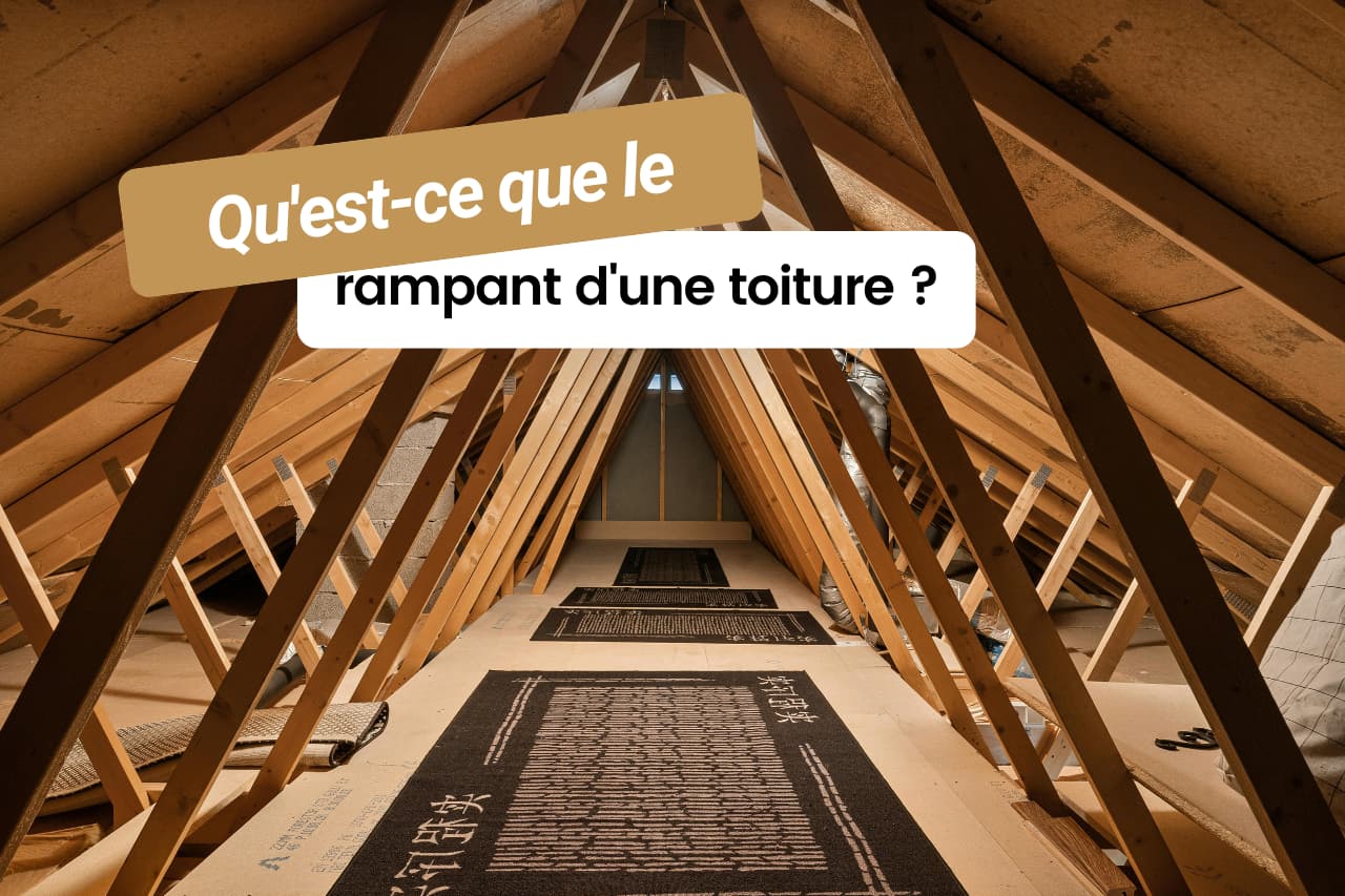 Le rampant d'une toiture